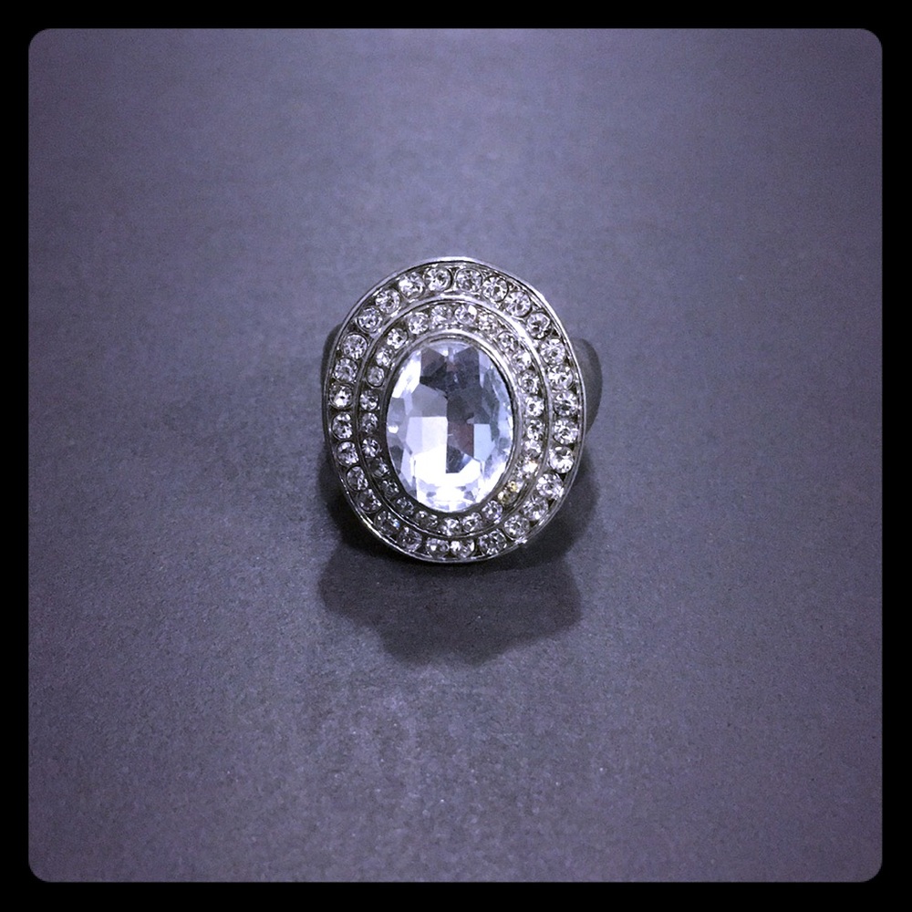 Gorgeous Shiny Faux Diamond Stretch Ring